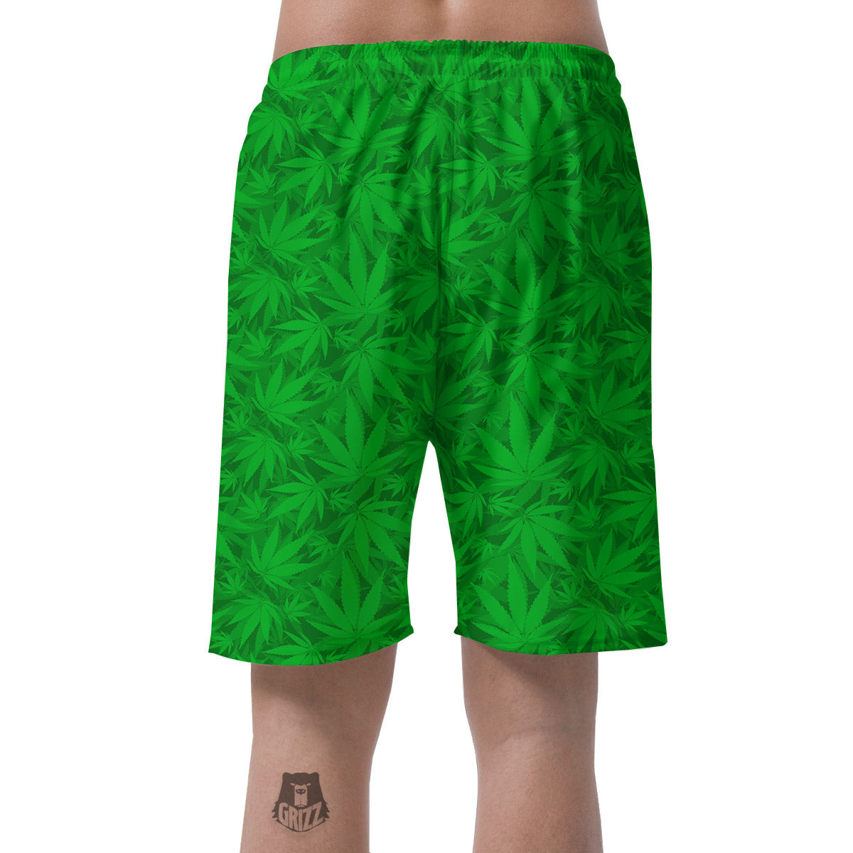 Cannabis Leaves Print Pattern Men's Shorts-grizzshop