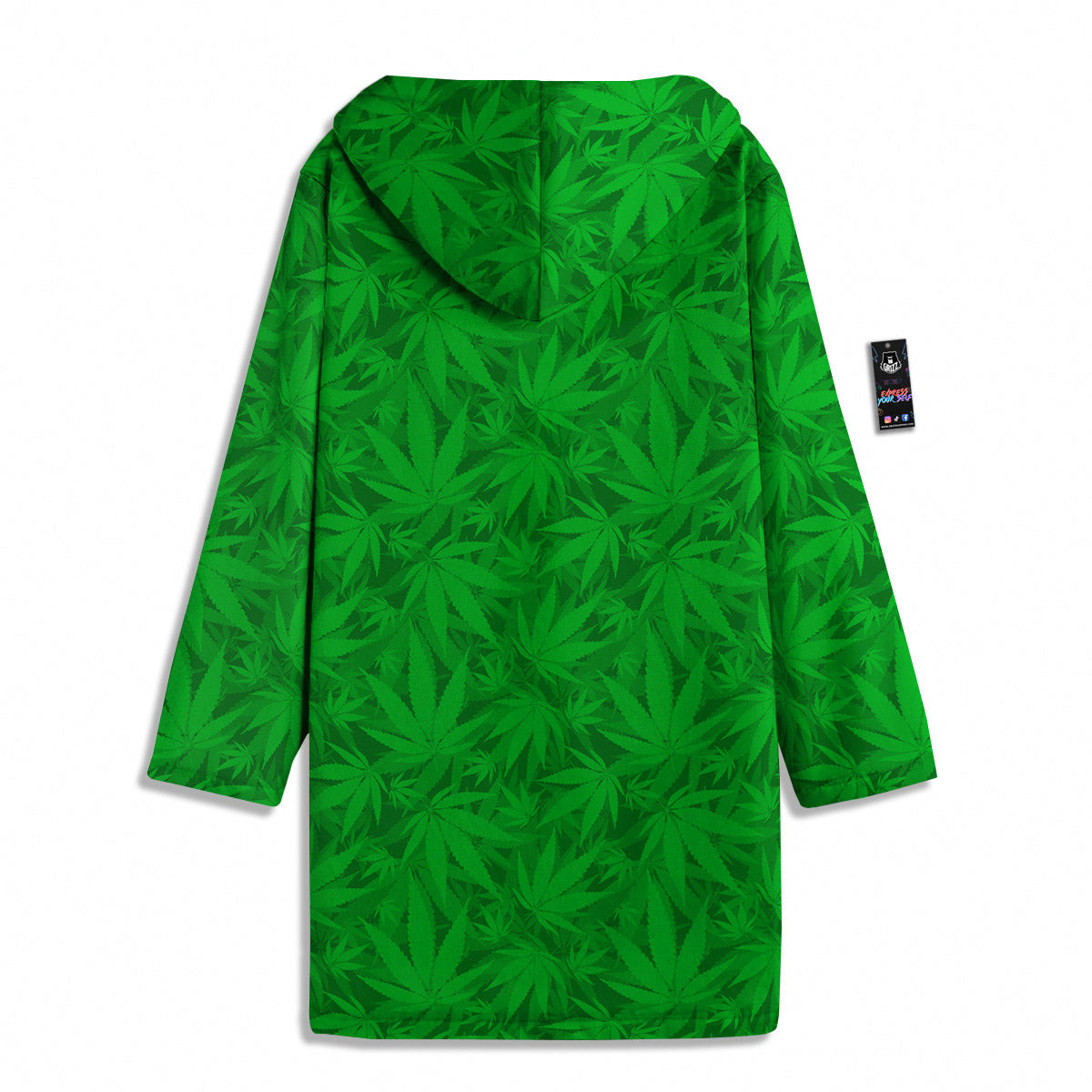 Cannabis Leaves Print Pattern Men's Windbreaker Jacket-grizzshop