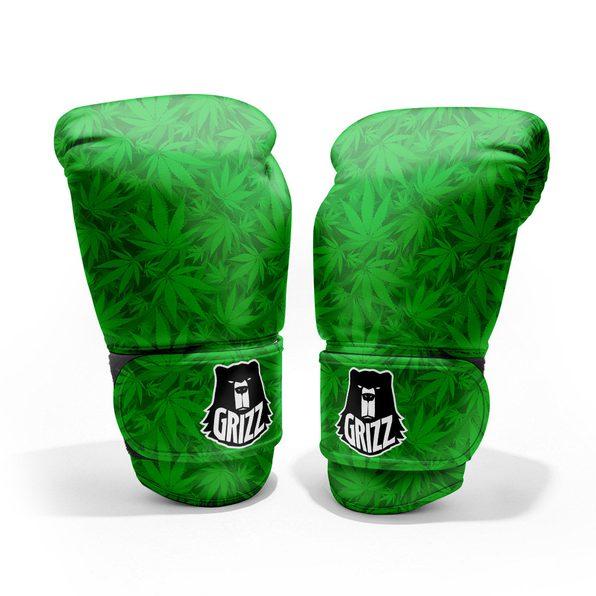 Cannabis Leaves Print Pattern Pro Boxing Glove