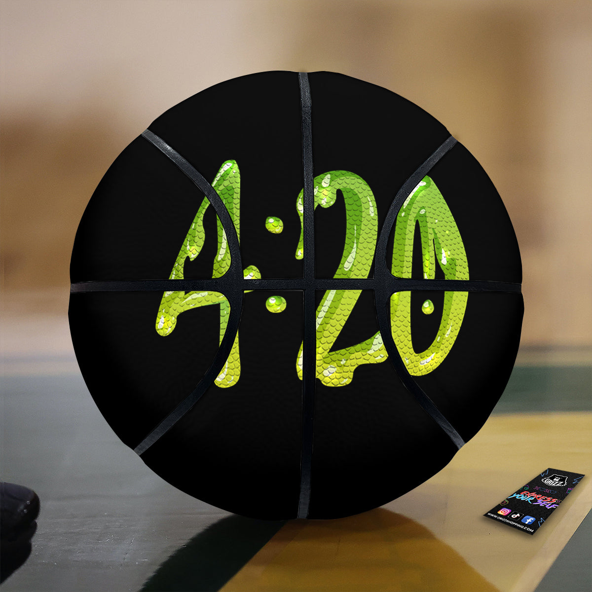 Cannabis Day 420 Print Basketball