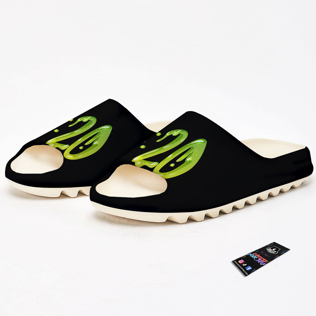 Cannabis Day 420 Print Sandals-grizzshop