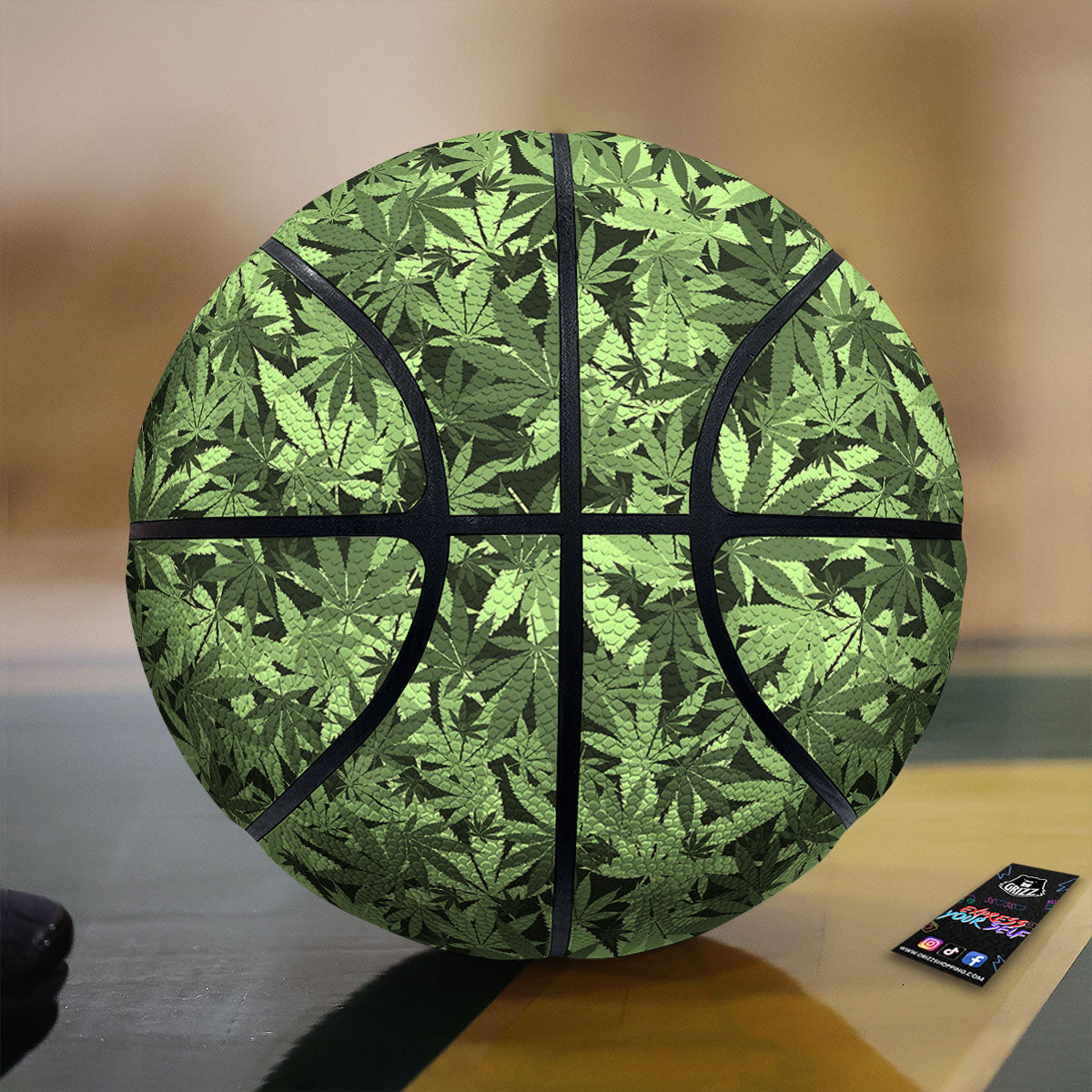 Camo Hunting Print Pattern Basketball
