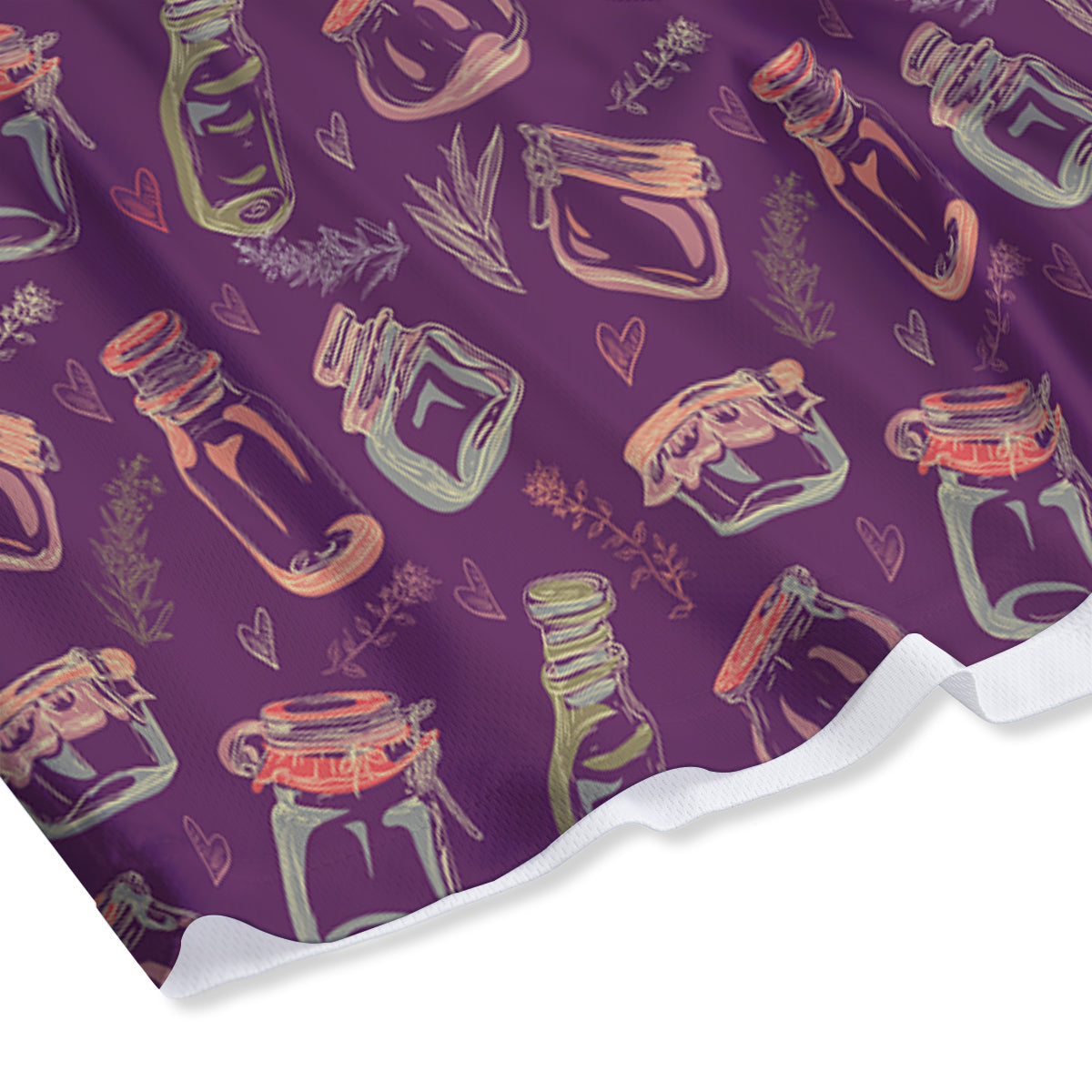 Canning Doodle Print Pattern Mesh Shorts-grizzshop