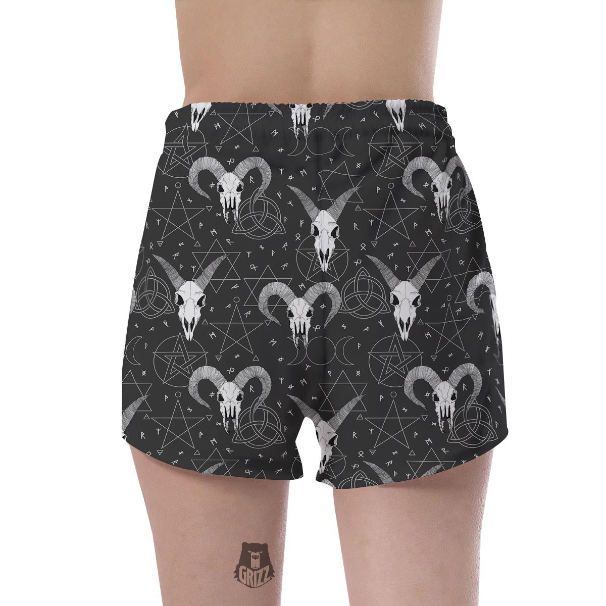 Capricorn Astrology Gothic Witch Women's Shorts-grizzshop