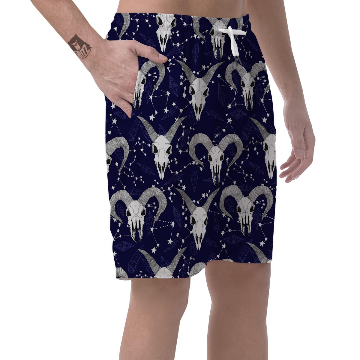 Capricorn Astrology Magic Witch Men's Shorts-grizzshop