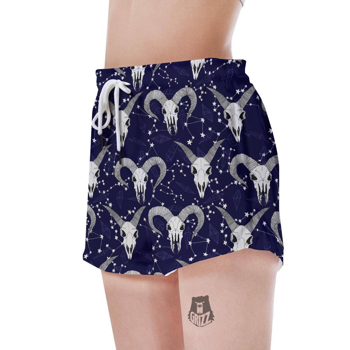 Capricorn Astrology Magic Witch Women's Shorts-grizzshop