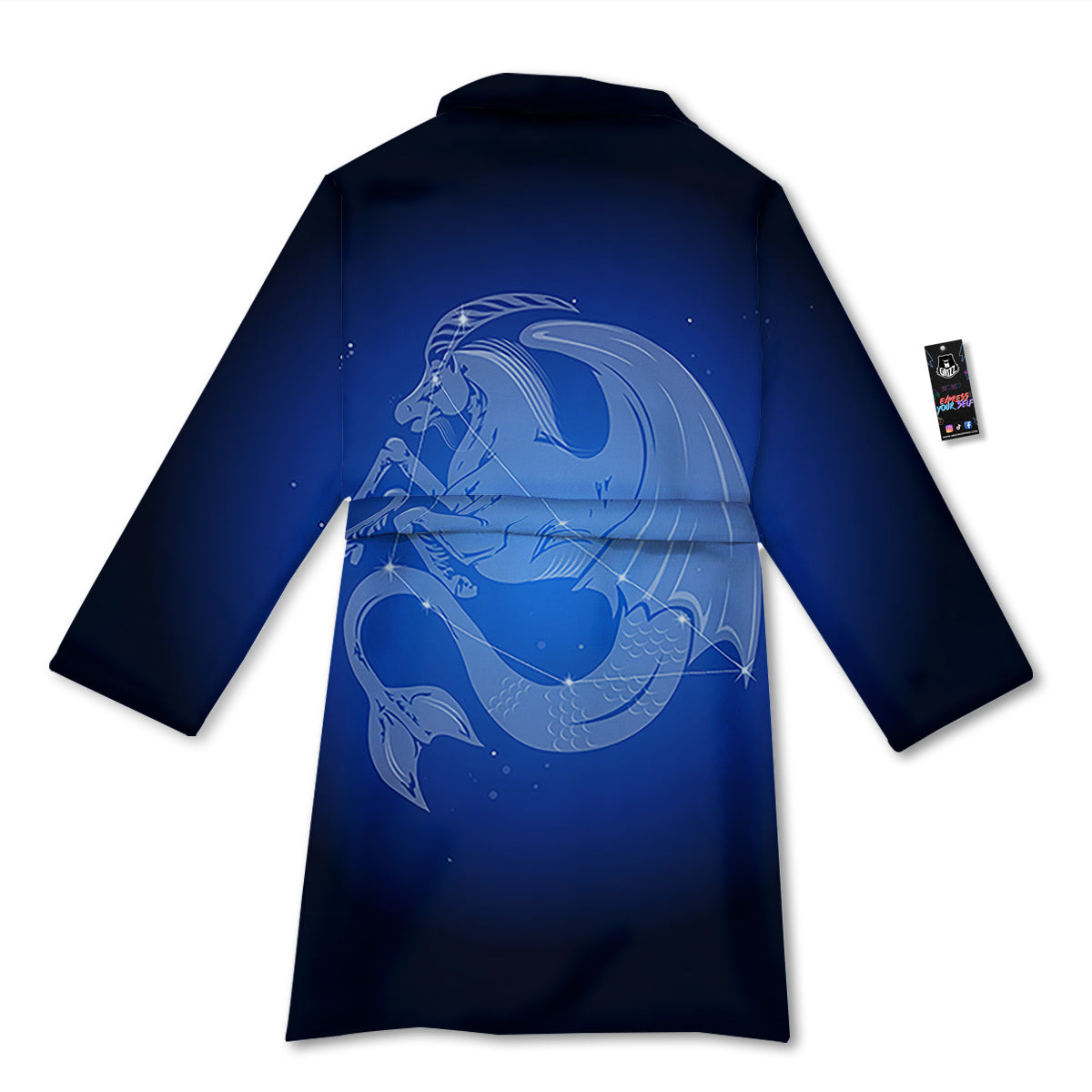 Capricorn Constellation Print Bathrobe-grizzshop