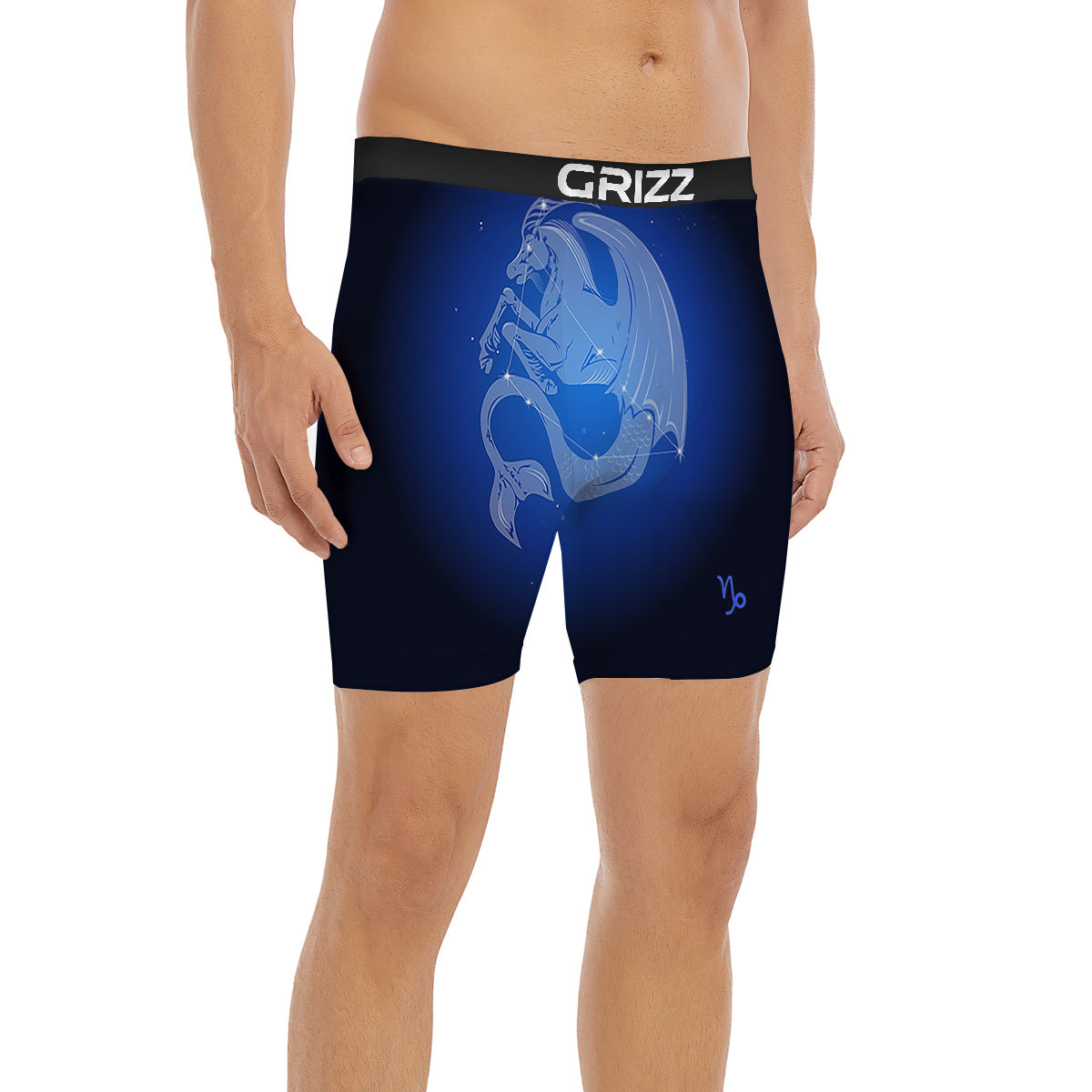 Capricorn Constellation Print Boxer Briefs-grizzshop