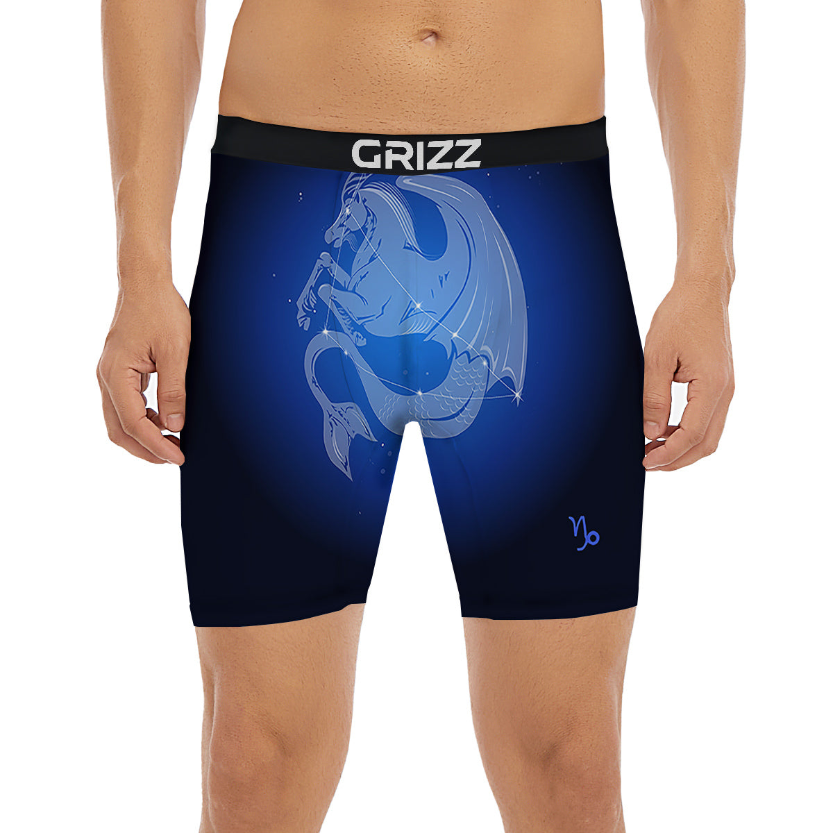 Capricorn Constellation Print Boxer Briefs-grizzshop