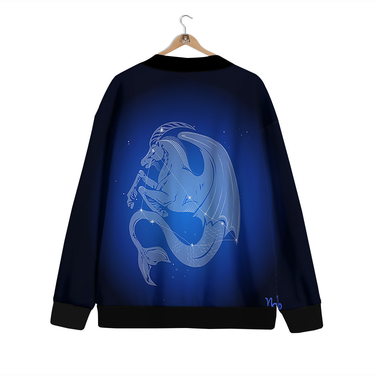 Capricorn Constellation Print Cardigan-grizzshop
