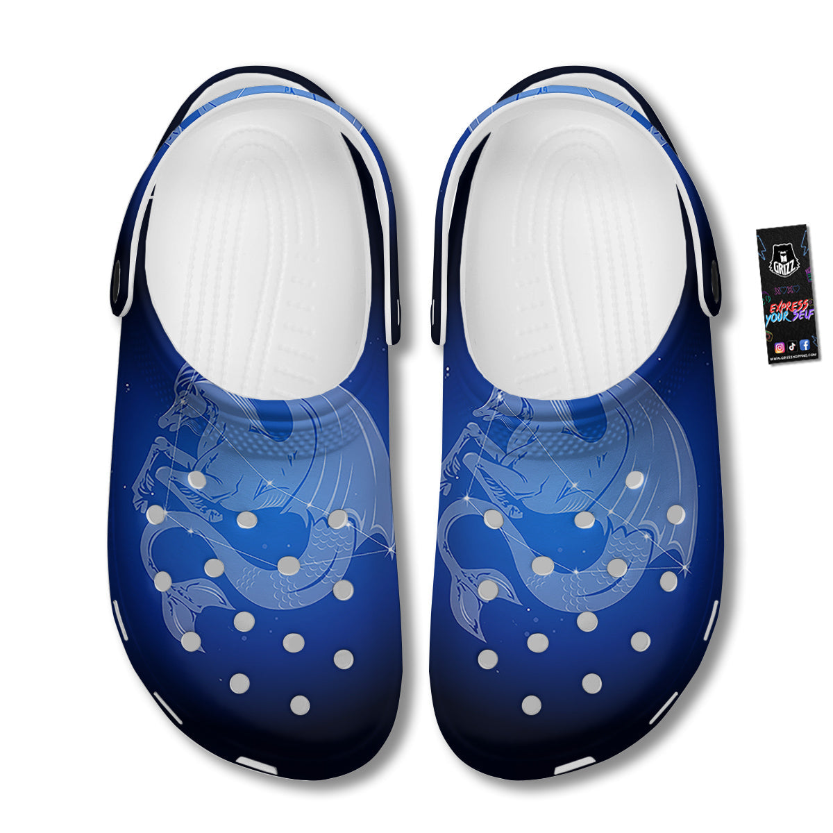 Capricorn Constellation Print Clog-grizzshop