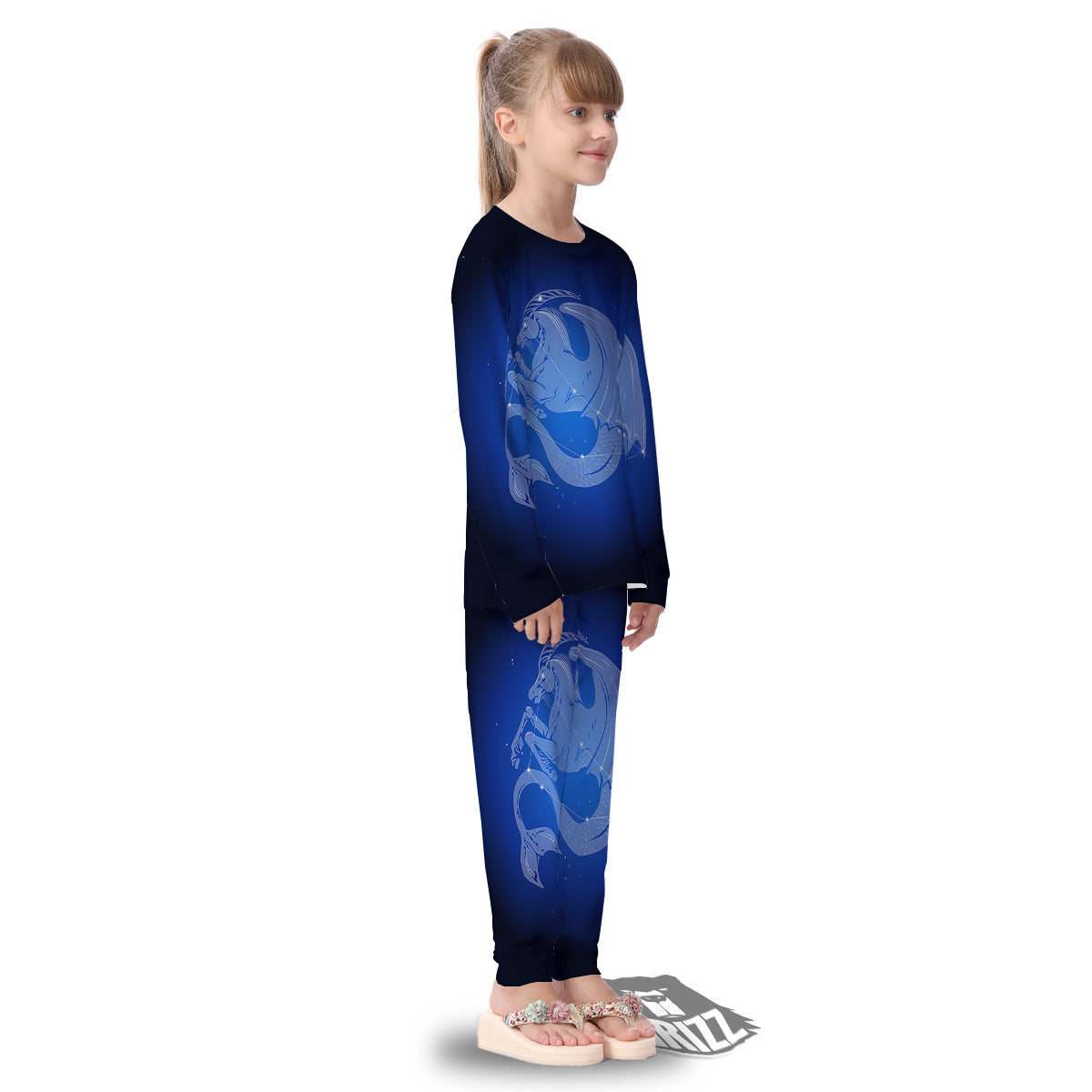 Capricorn Constellation Print Kid's Pajamas-grizzshop
