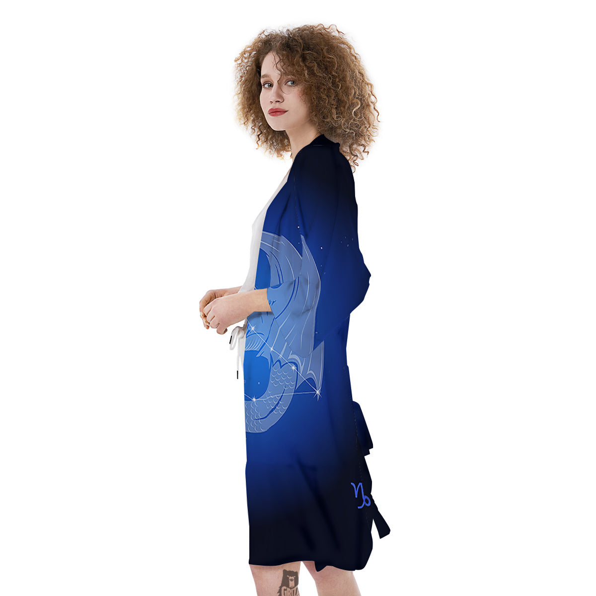 Capricorn Constellation Print Kimono-grizzshop