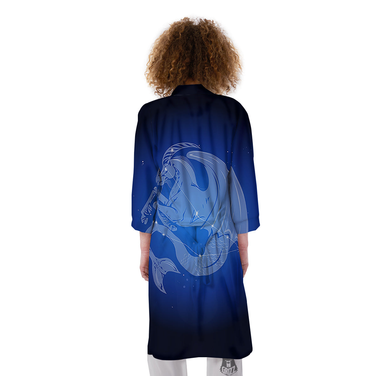 Capricorn Constellation Print Kimono-grizzshop