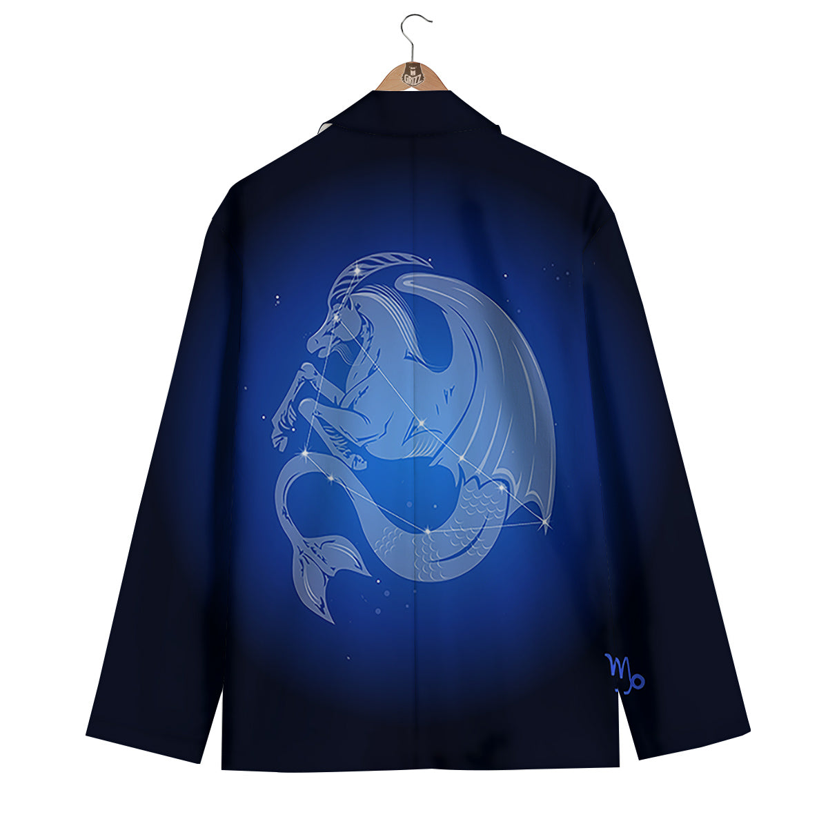 Capricorn Constellation Print Men's Blazer-grizzshop
