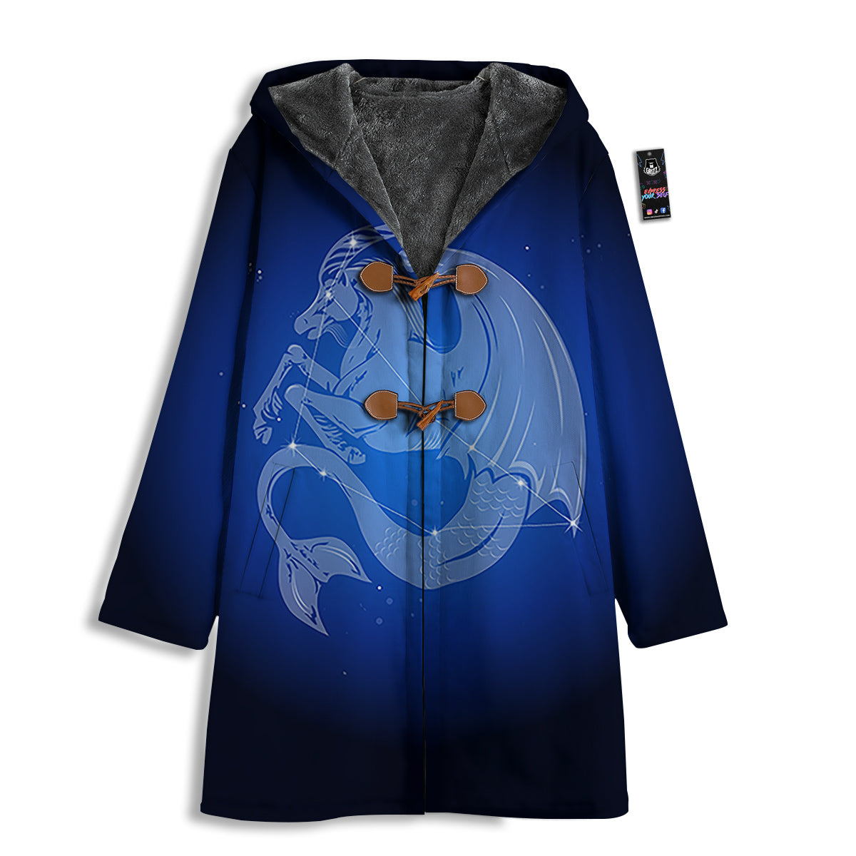Capricorn Constellation Print Men's Windbreaker Jacket-grizzshop