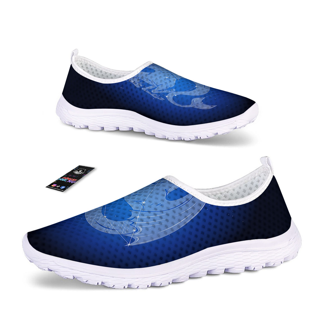 Capricorn Constellation Print Nurse Shoes-grizzshop