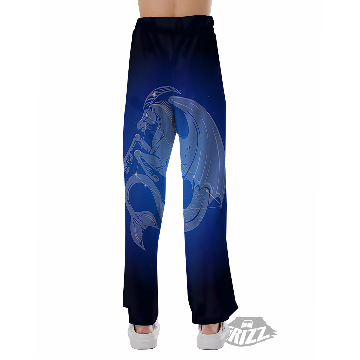 Capricorn Constellation Print Pajama Pants-grizzshop