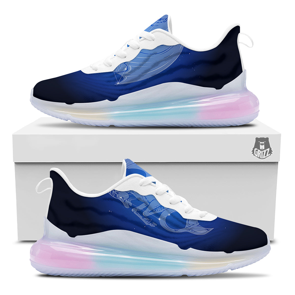 Capricorn Constellation Print Running Sneakers-grizzshop