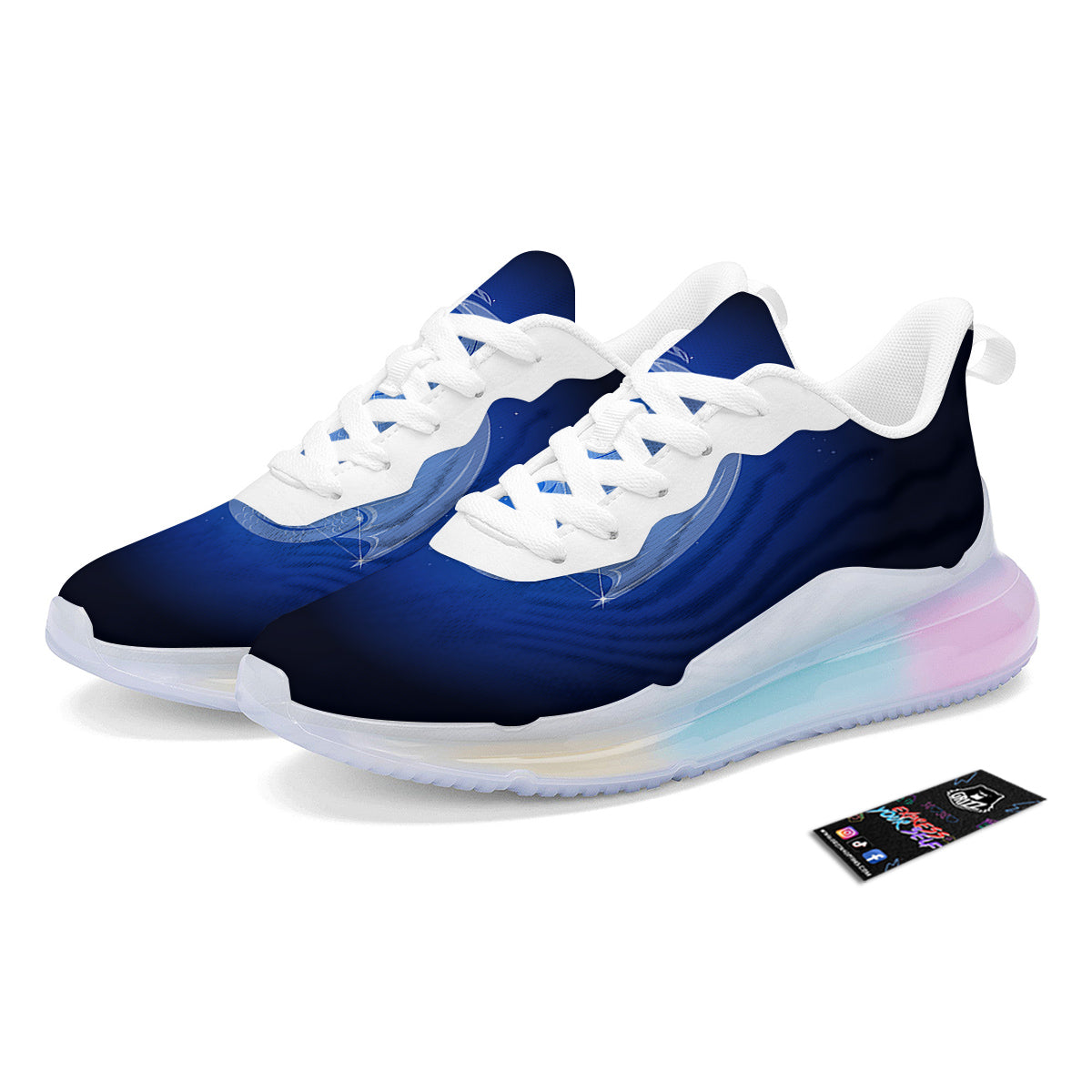 Capricorn Constellation Print Running Sneakers-grizzshop