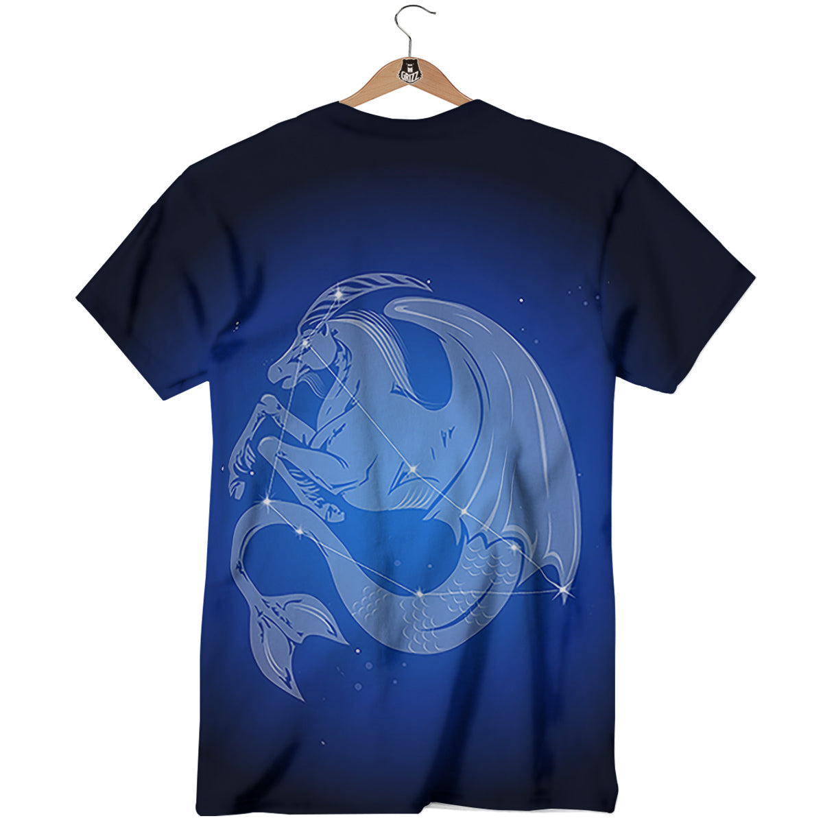 Capricorn Constellation Print T-Shirt-grizzshop