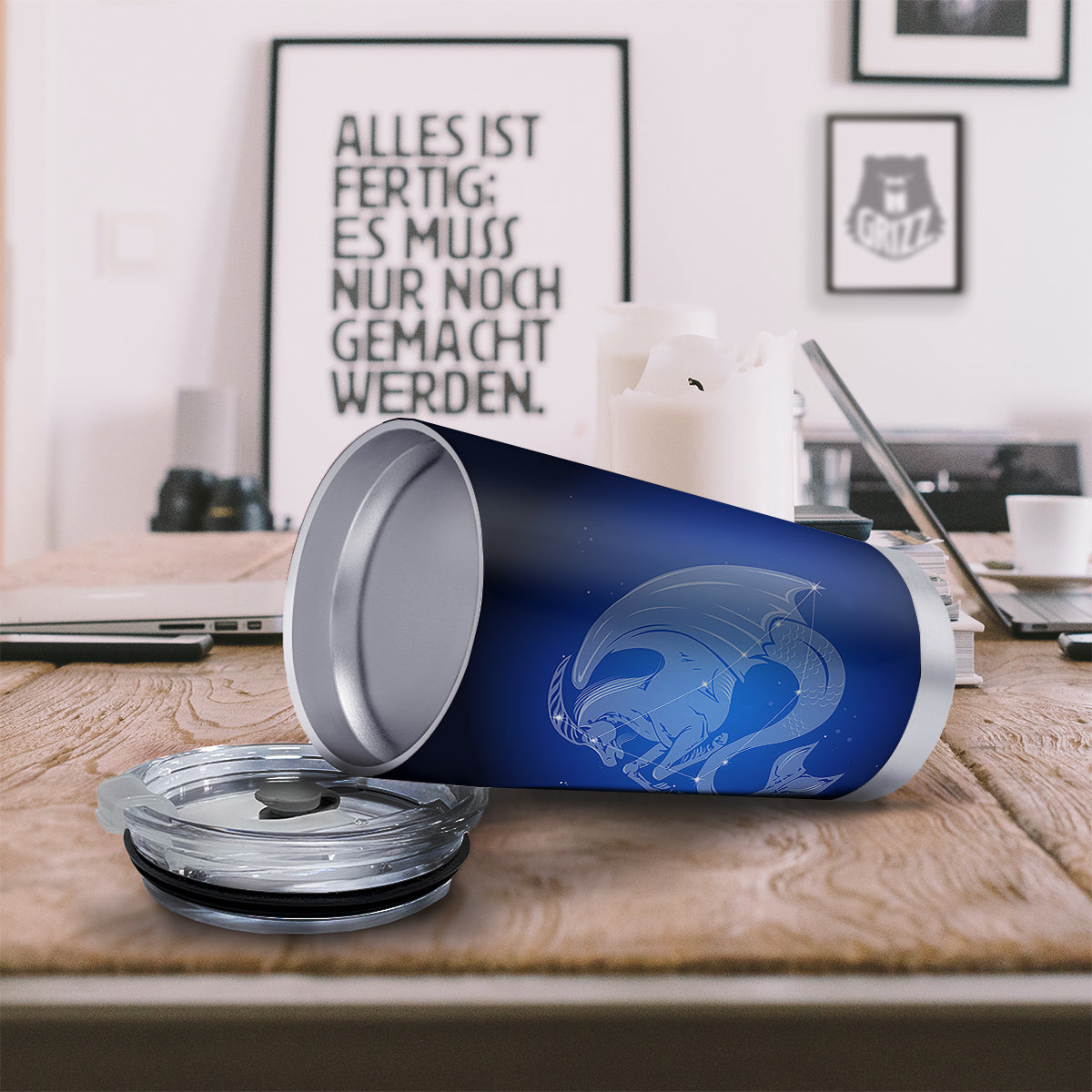 Capricorn Constellation Print Tumbler-grizzshop