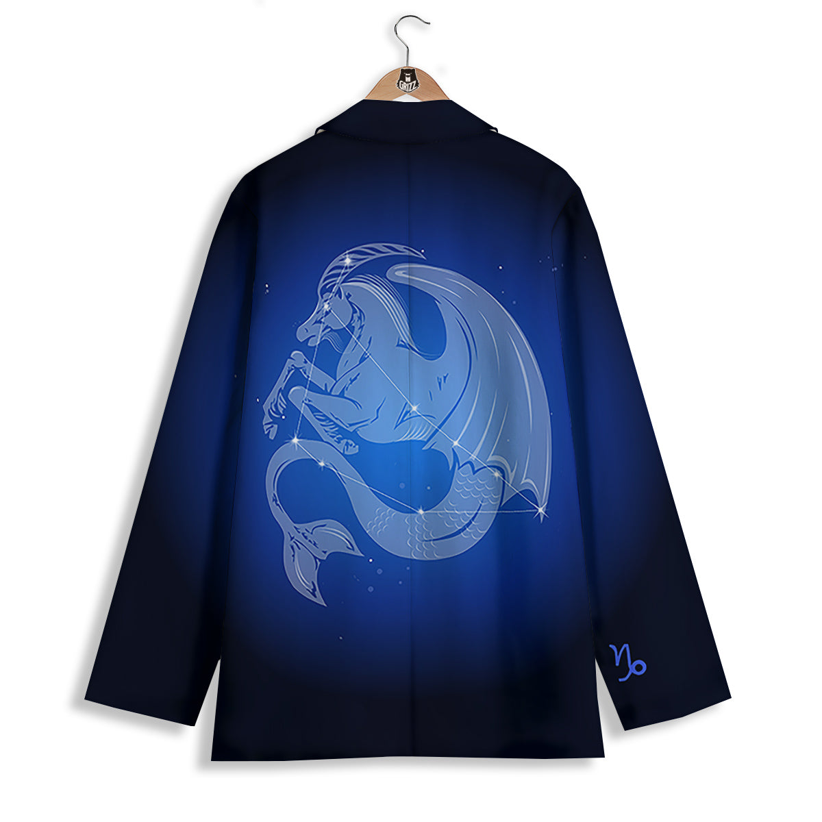 Capricorn Constellation Print Women's Blazer-grizzshop
