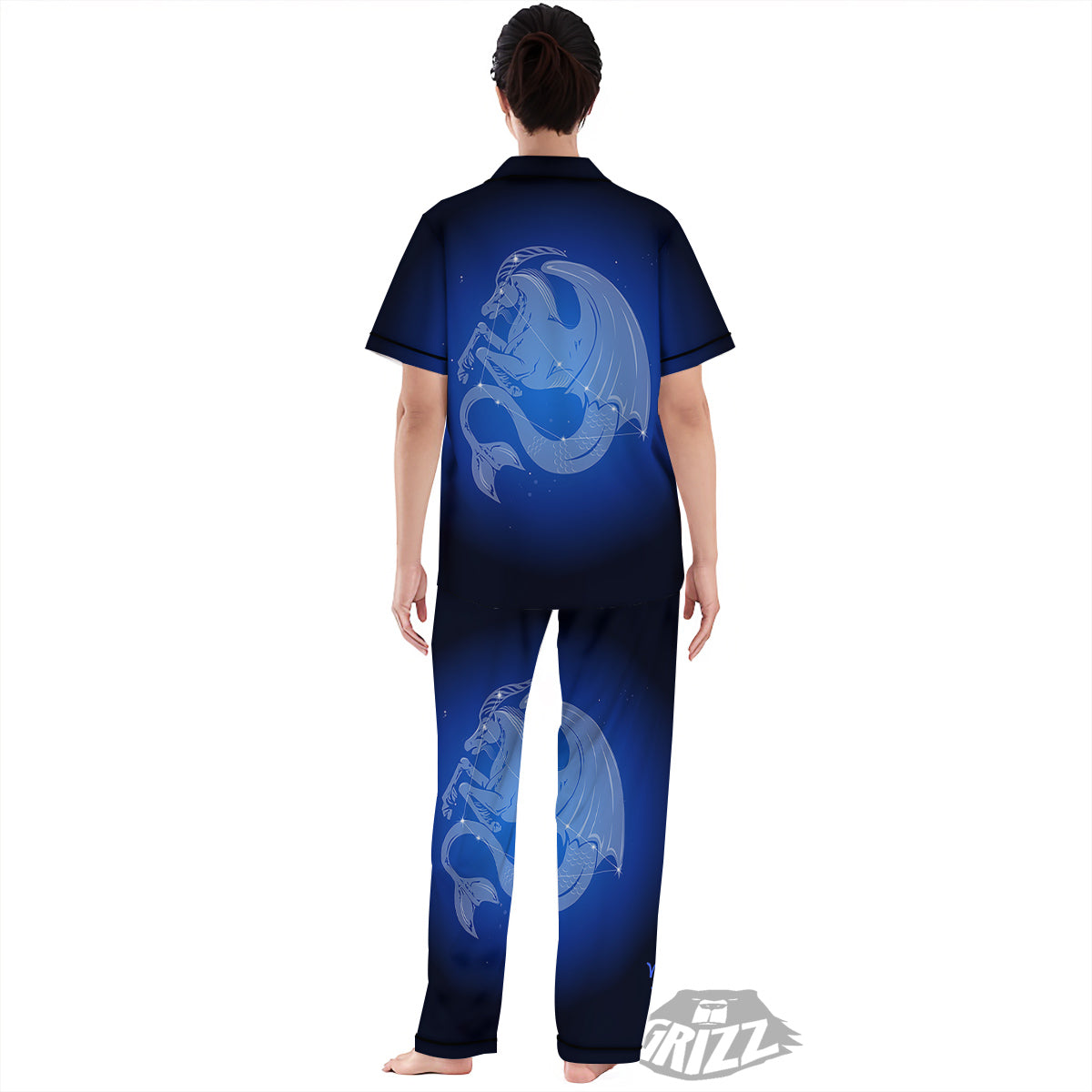 Capricorn Constellation Print Women's Pajamas Set-grizzshop