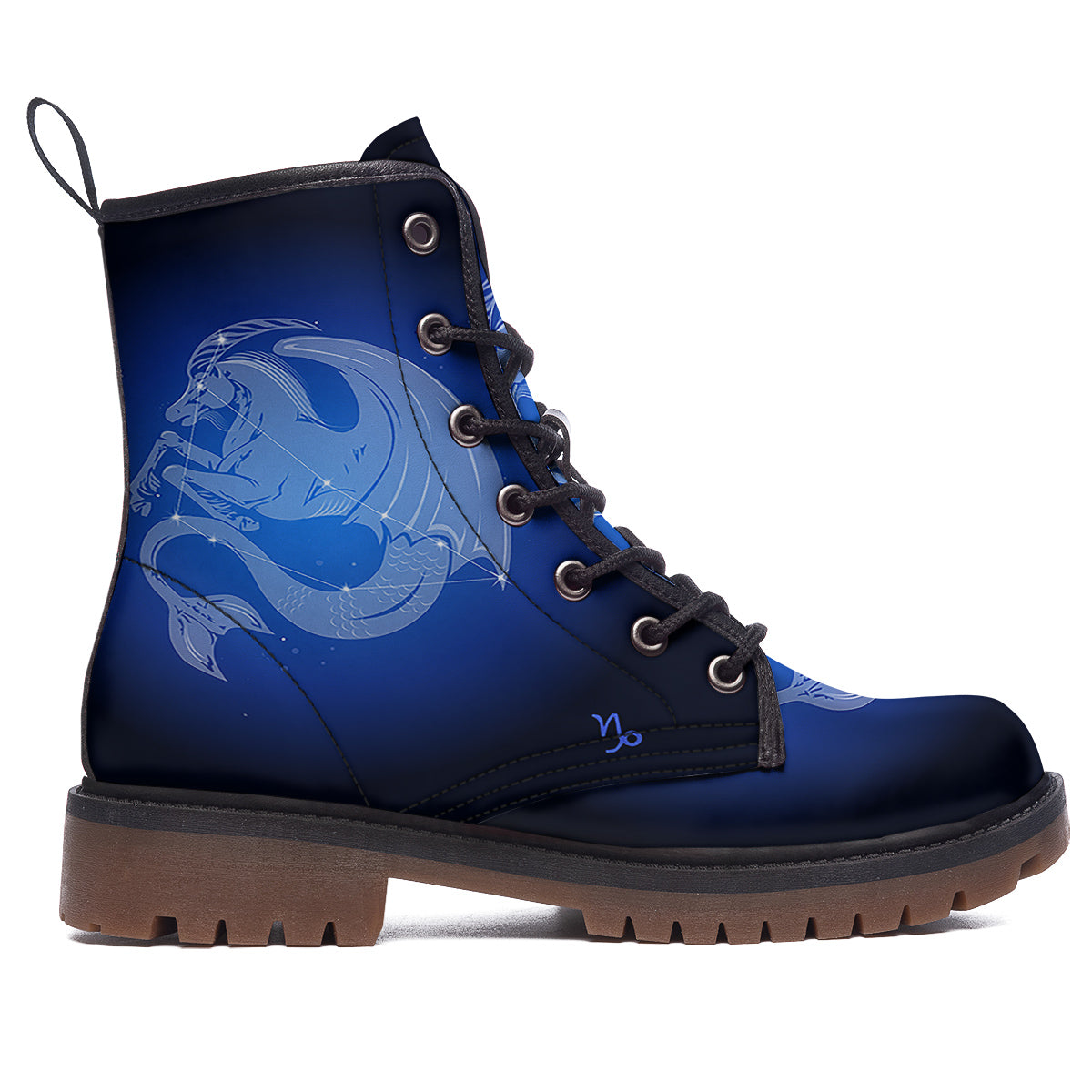 Capricorn Constellation Print Work Boots-grizzshop