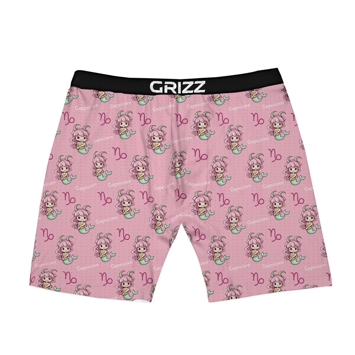 Capricorn Cute Cartoon Print Pattern Boxer Briefs-grizzshop