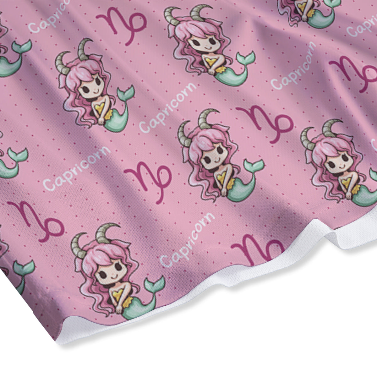 Capricorn Cute Cartoon Print Pattern Mesh Shorts