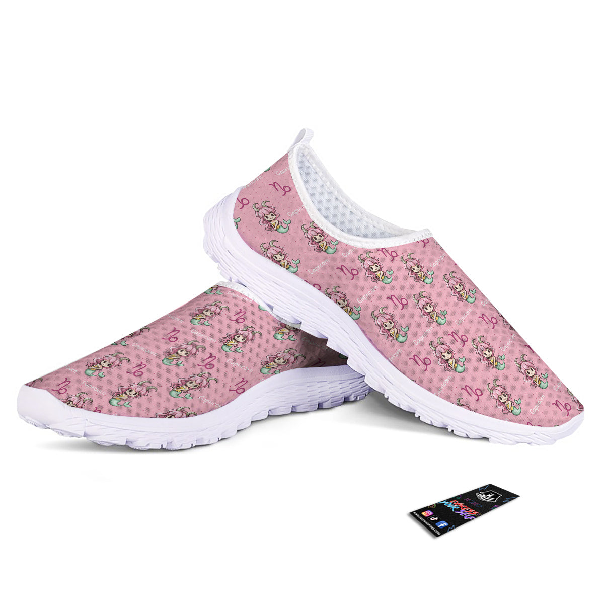 Capricorn Cute Cartoon Print Pattern Nurse Shoes-grizzshop
