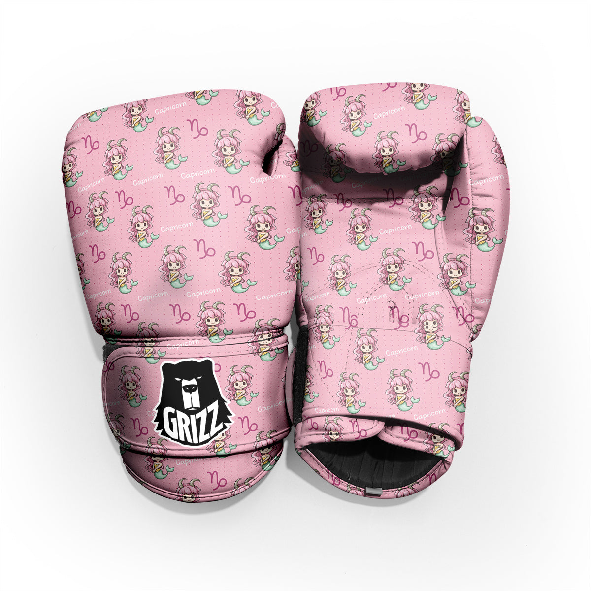 Capricorn Cute Cartoon Print Pattern Pro Boxing Glove