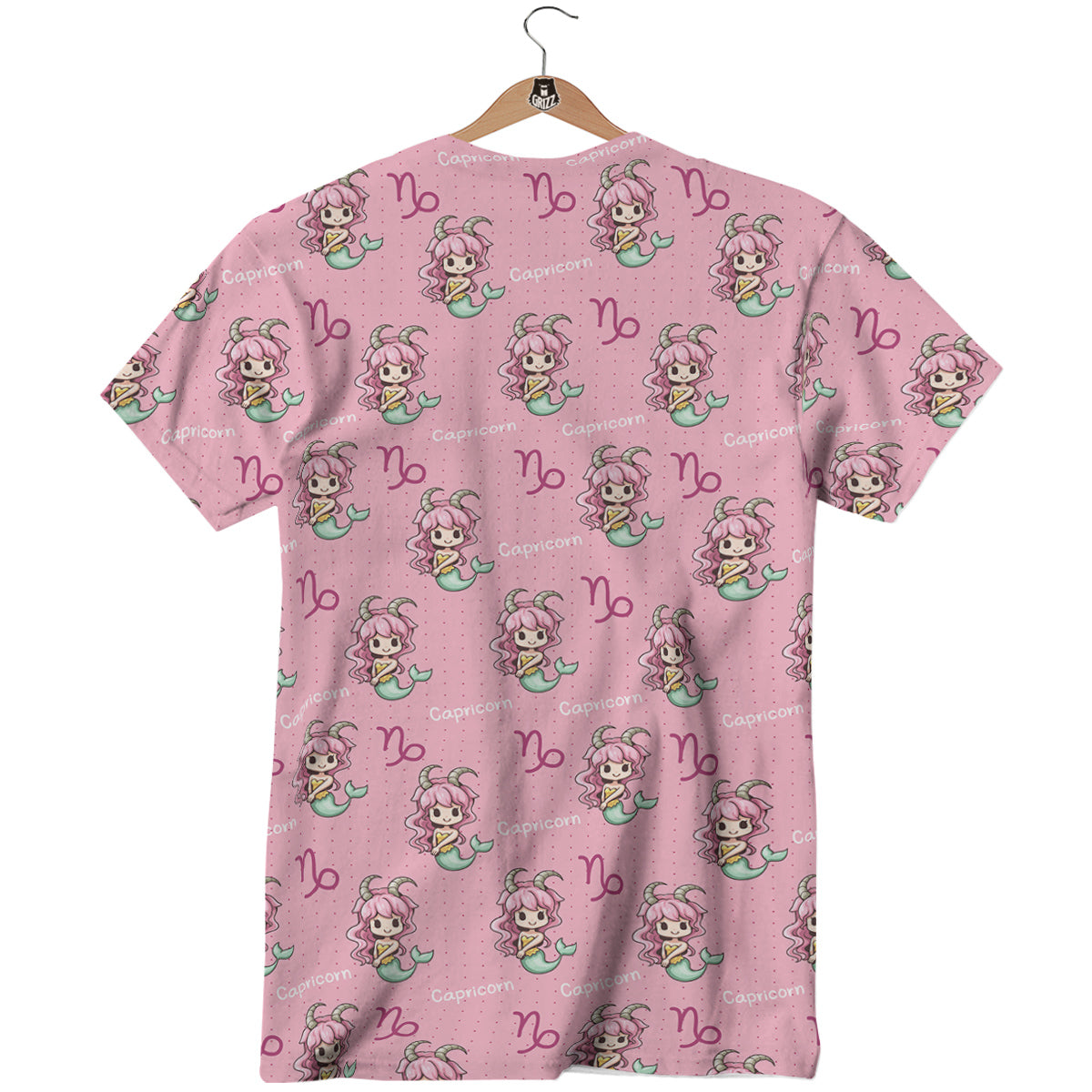 Capricorn Cute Cartoon Print Pattern T-Shirt-grizzshop