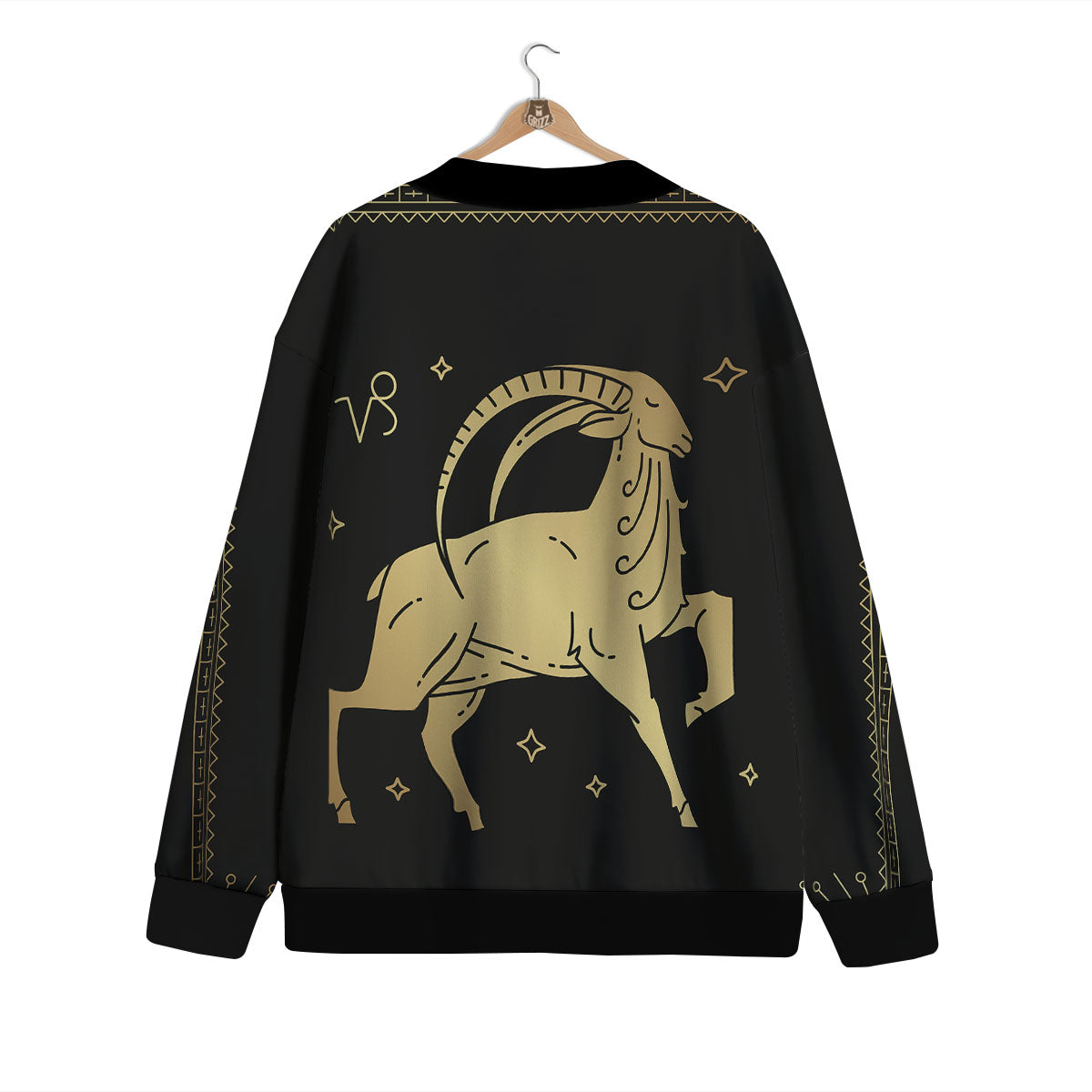 Capricorn Sign Astrological Print Cardigan-grizzshop