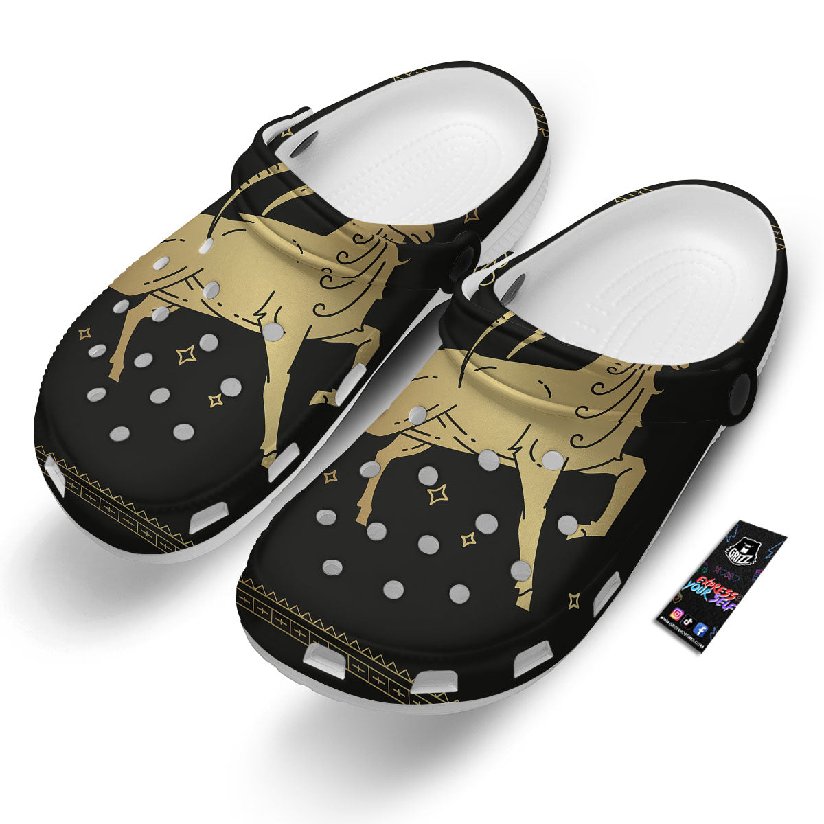 Capricorn Sign Astrological Print Clog-grizzshop