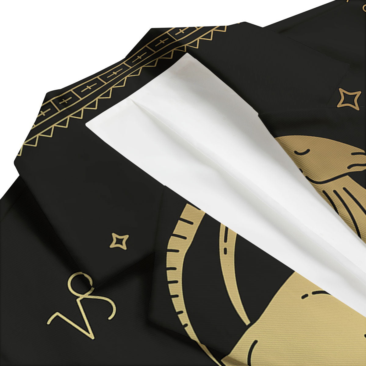 Capricorn Sign Astrological Print Men's Blazer-grizzshop