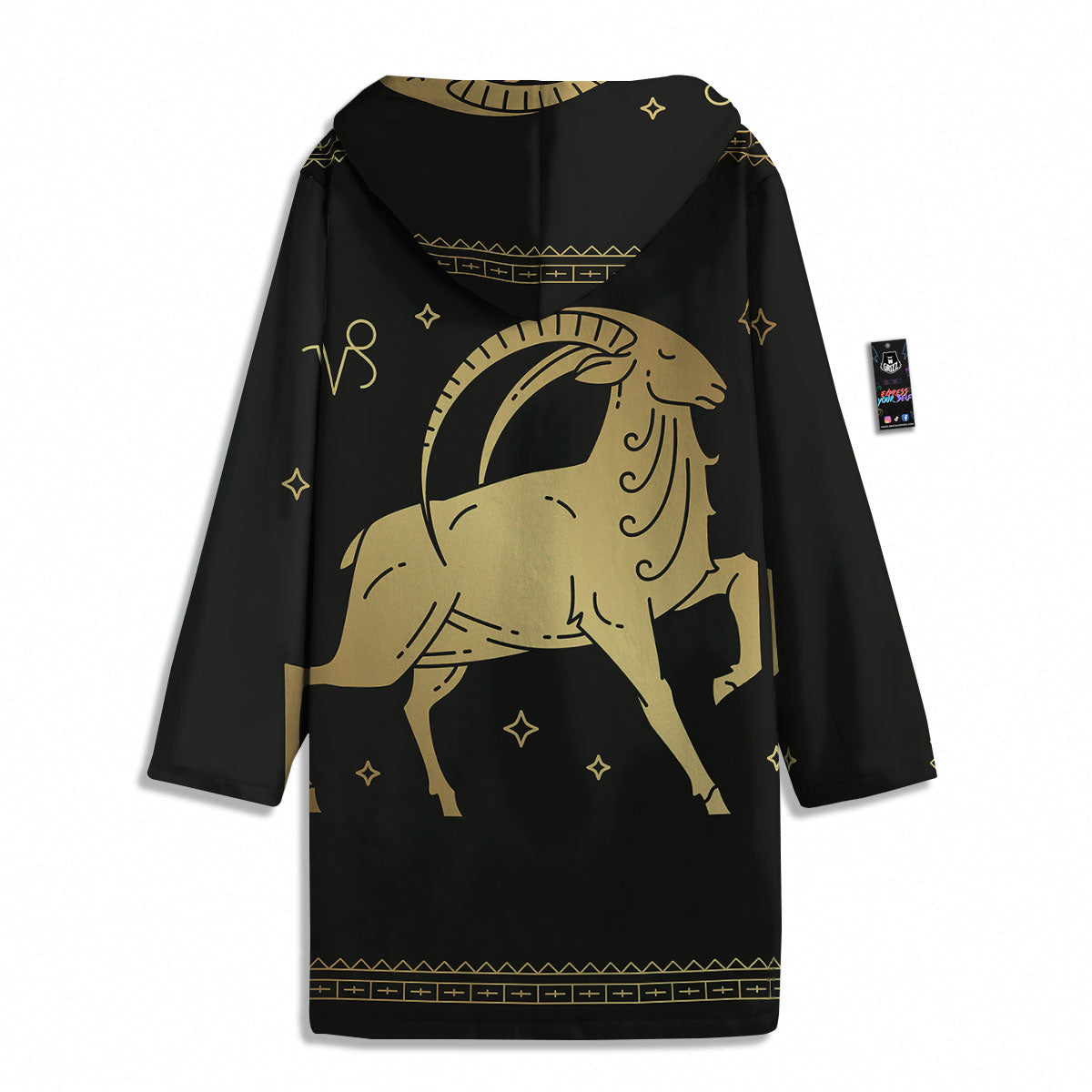 Capricorn Sign Astrological Print Men's Windbreaker Jacket-grizzshop