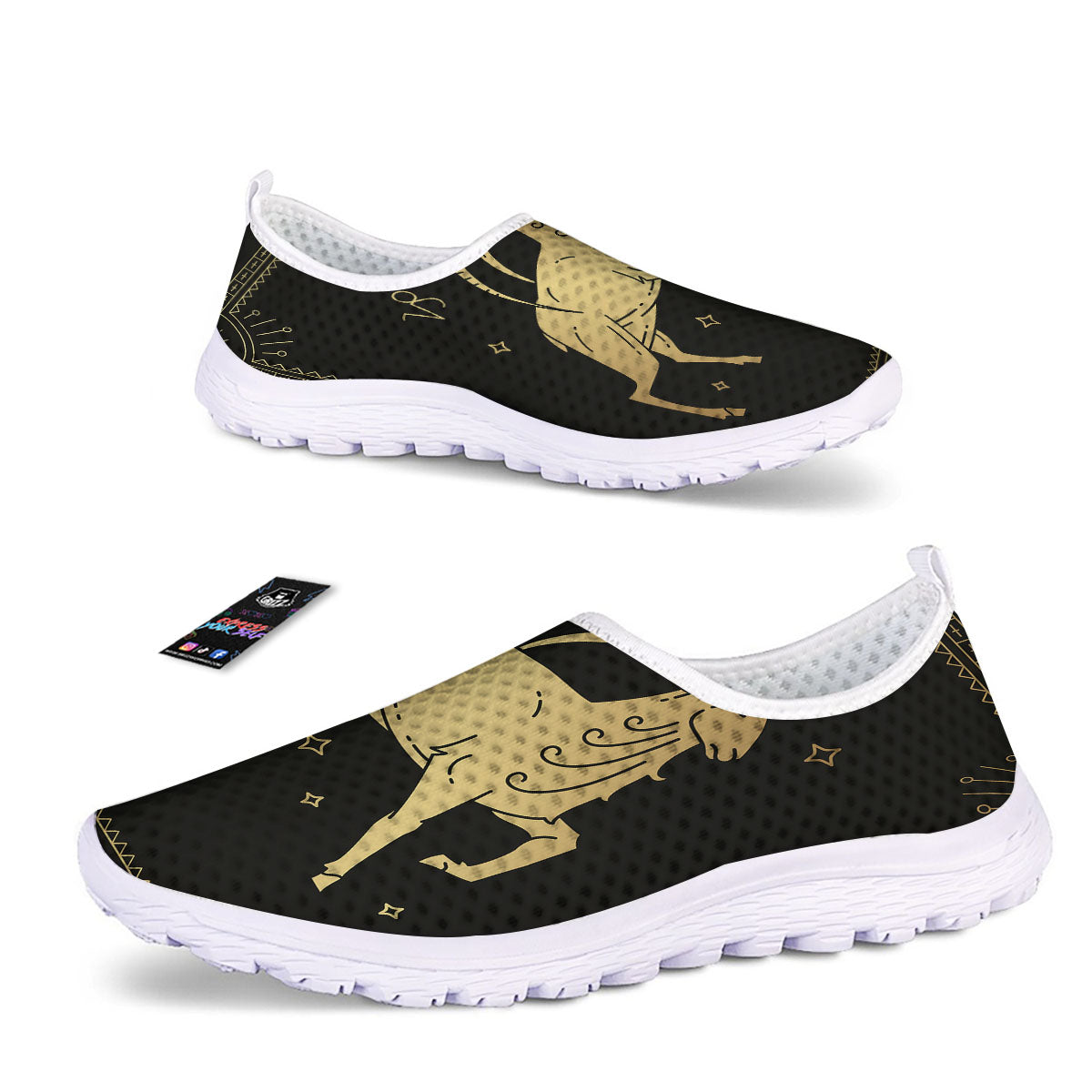 Capricorn Sign Astrological Print Nurse Shoes-grizzshop
