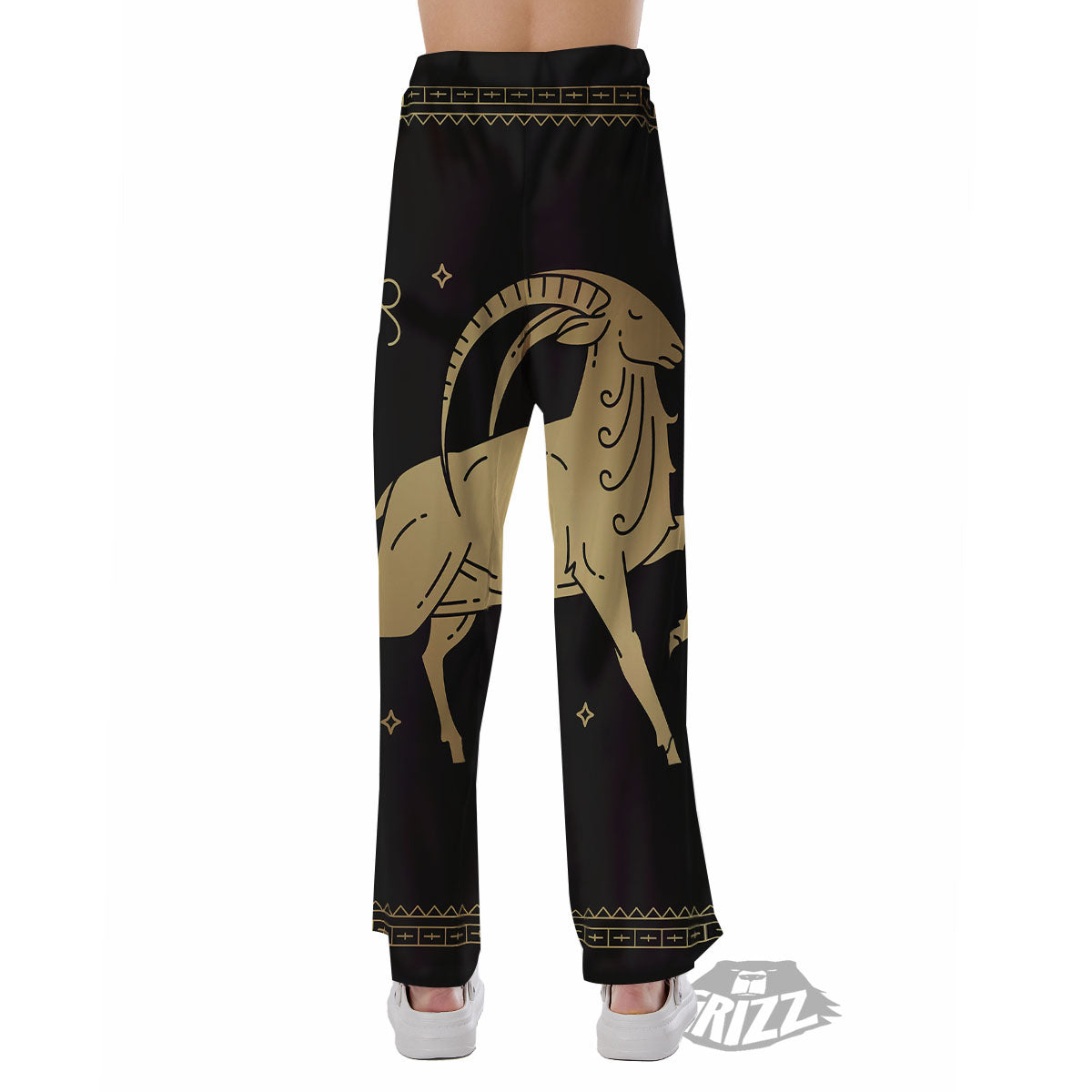 Capricorn Sign Astrological Print Pajama Pants-grizzshop