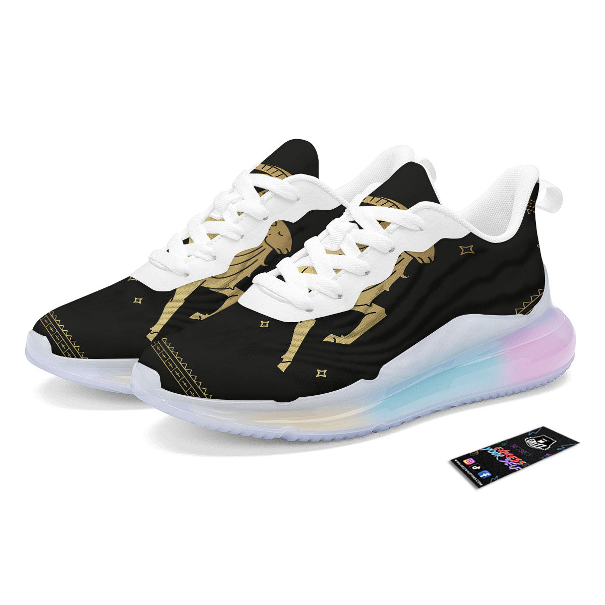 Capricorn Sign Astrological Print Running Sneakers-grizzshop