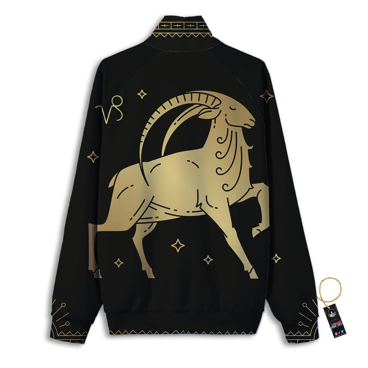 Capricorn Sign Astrological Print Track Jacket-grizzshop