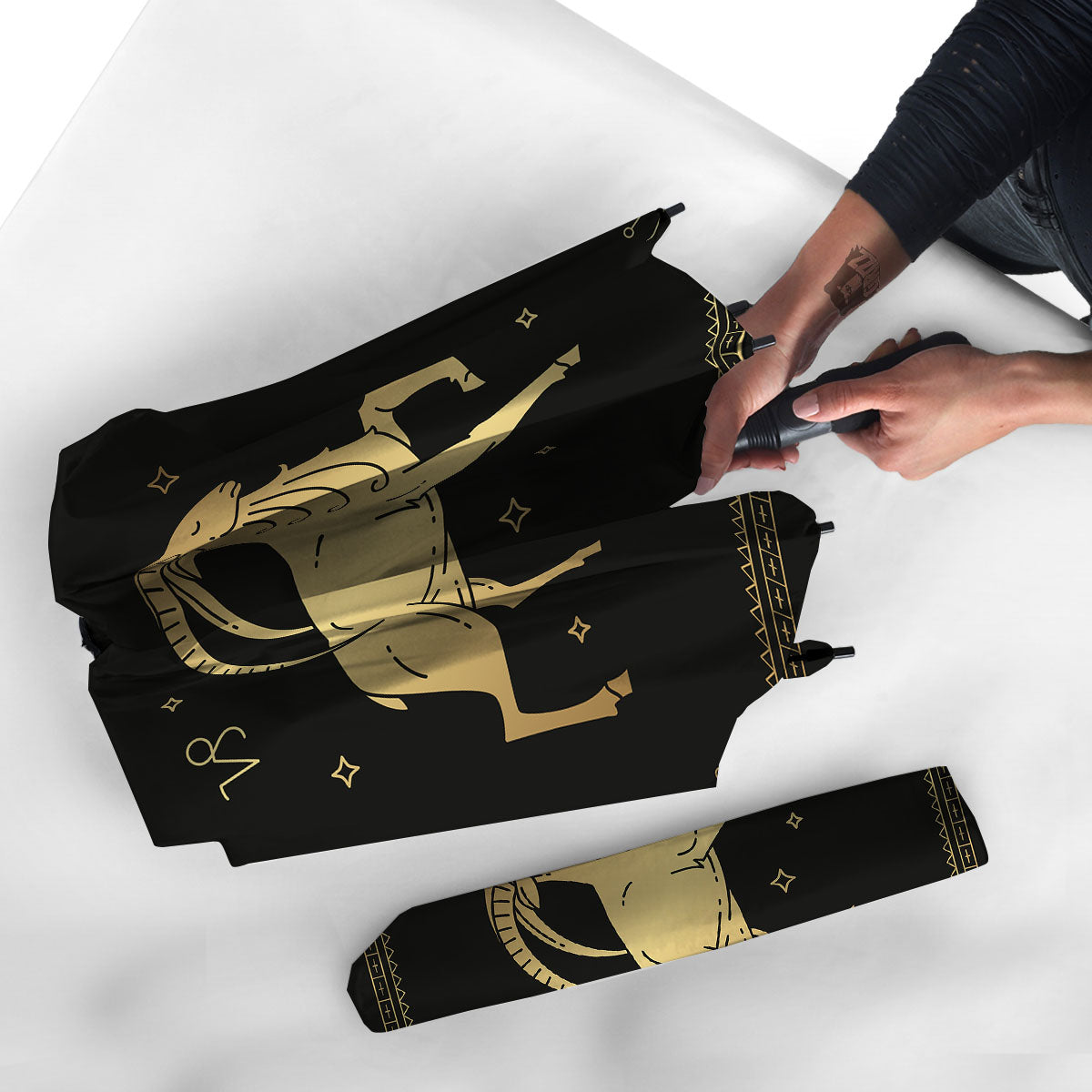 Capricorn Sign Astrological Print Umbrella-grizzshop