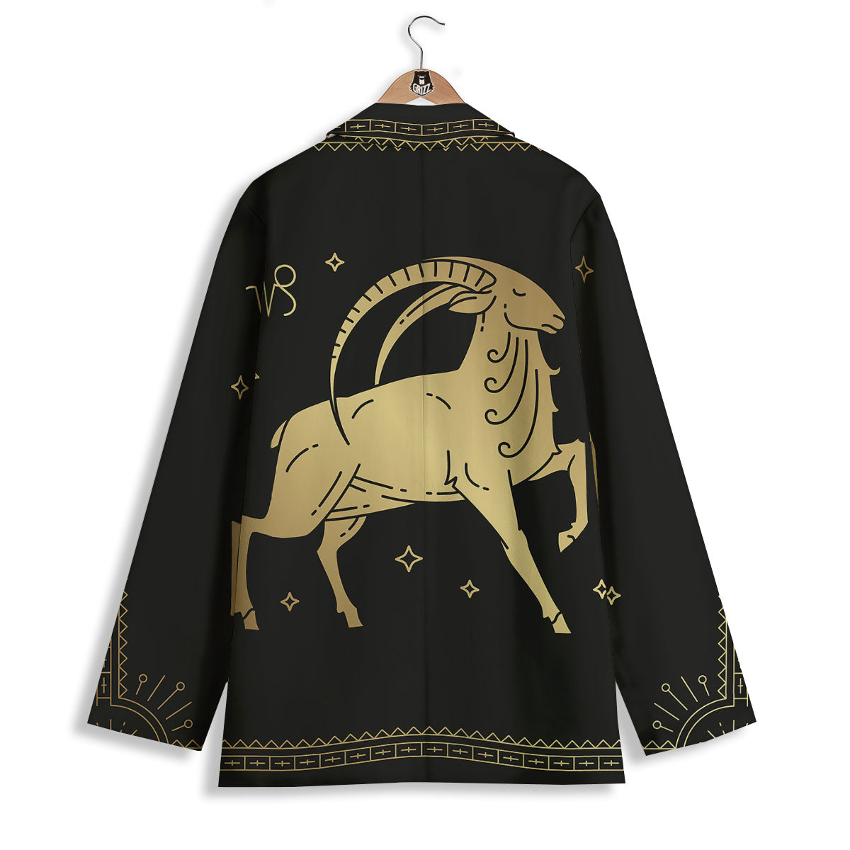 Capricorn Sign Astrological Print Women's Blazer-grizzshop