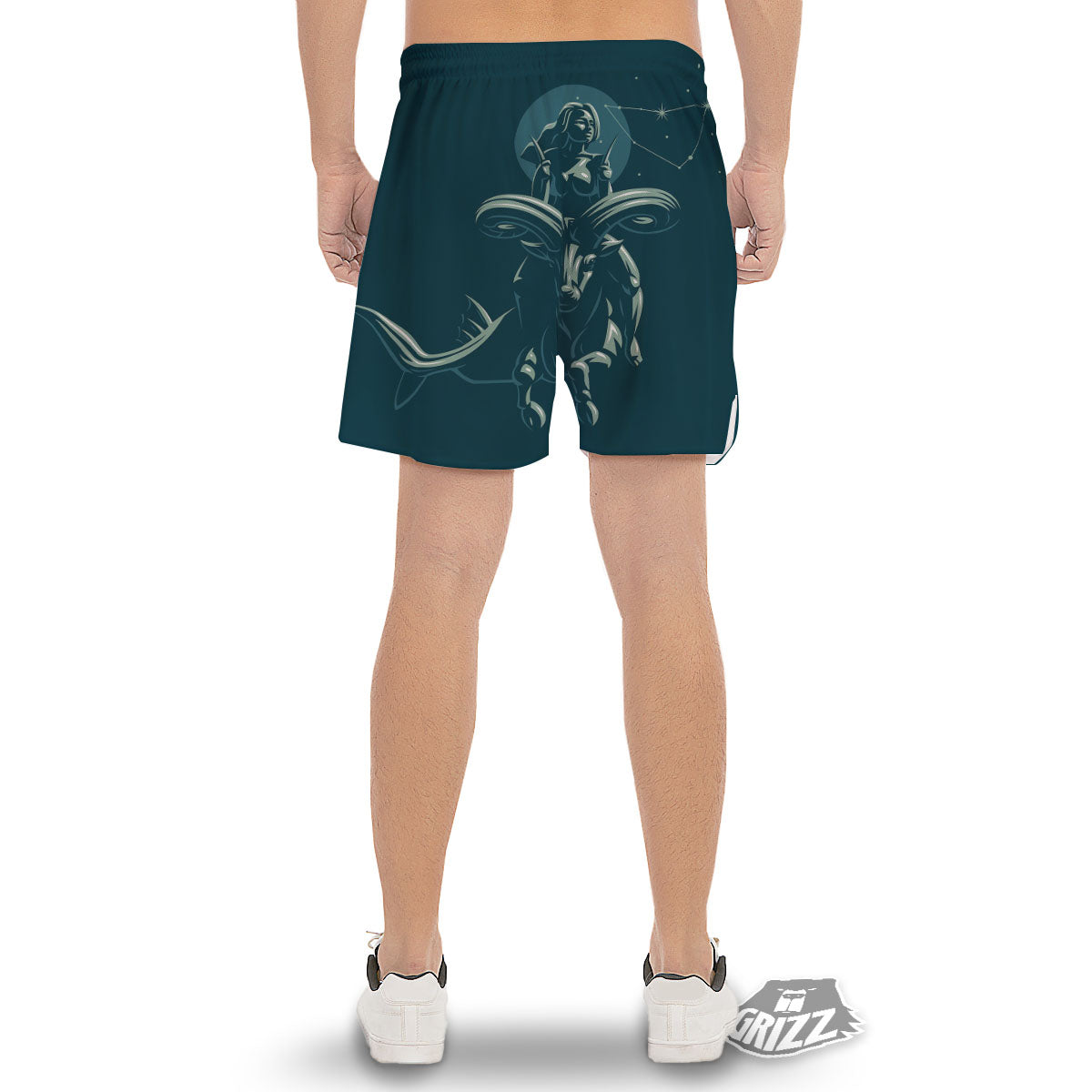 Capricorn Sign Astrology Print Men's Gym Shorts-grizzshop