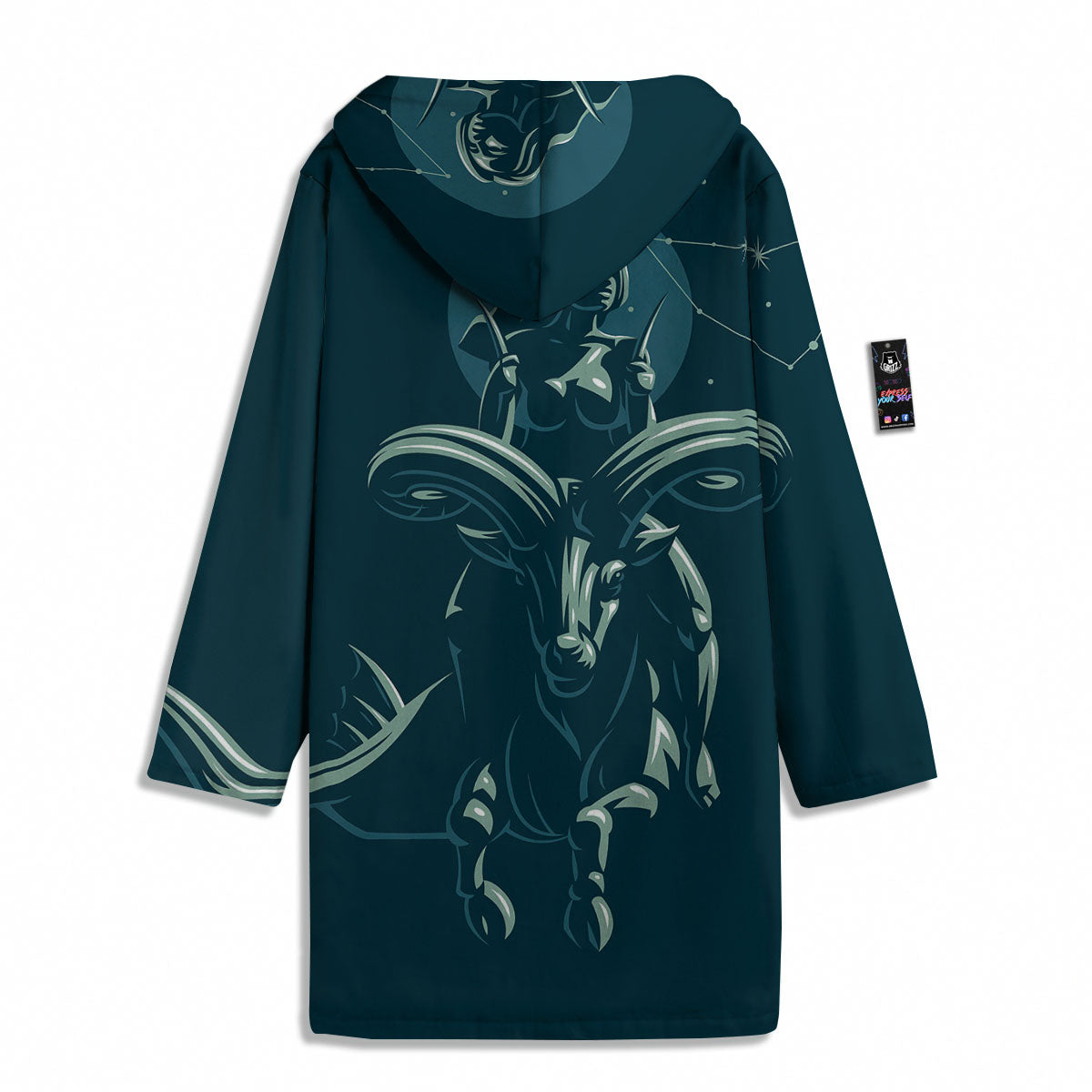 Capricorn Sign Astrology Print Men's Windbreaker Jacket-grizzshop