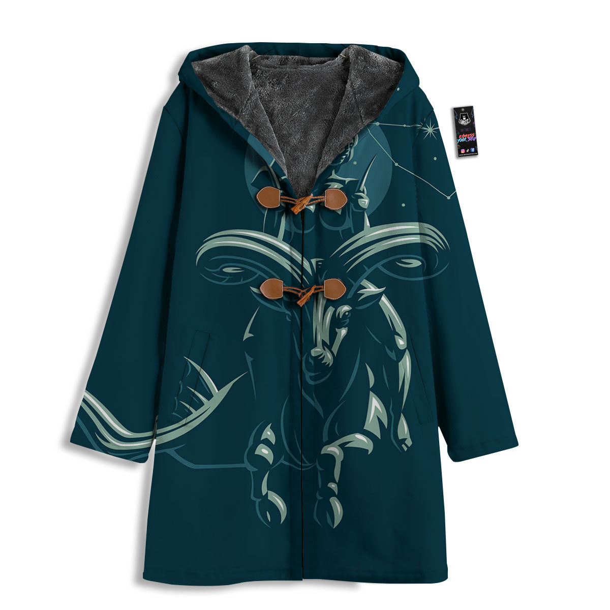 Capricorn Sign Astrology Print Men's Windbreaker Jacket-grizzshop