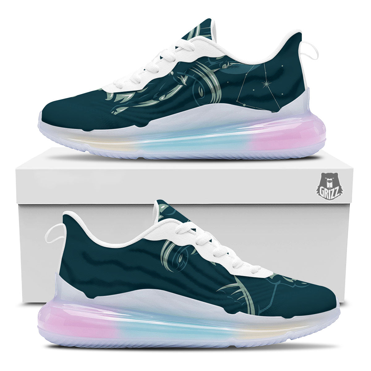 Capricorn Sign Astrology Print Running Sneakers-grizzshop
