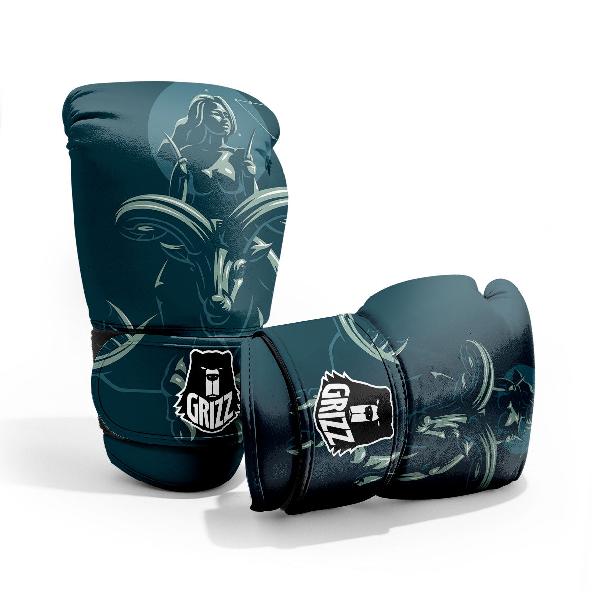 Capricorn Sign Astrology Print Pro Boxing Glove