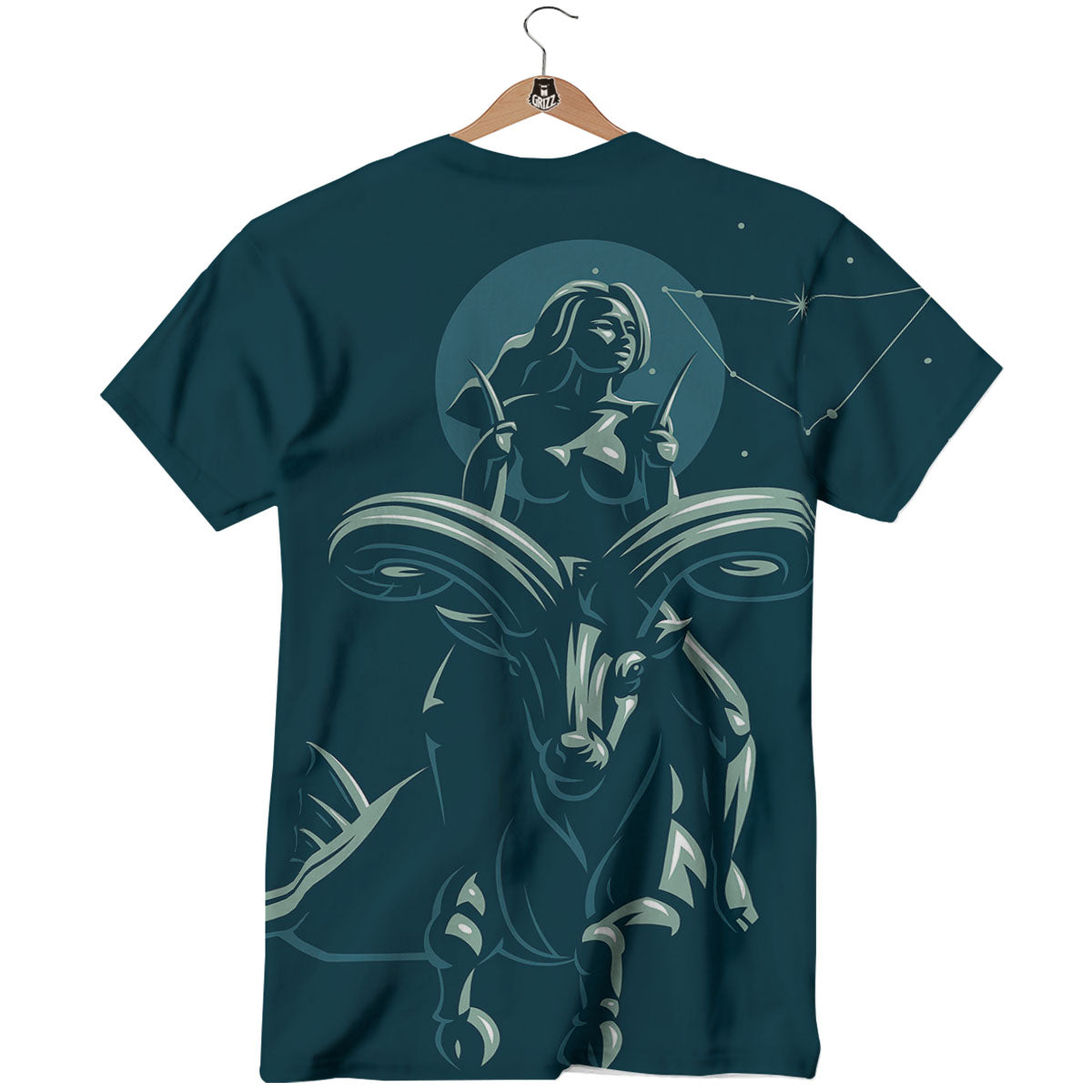 Capricorn Sign Astrology Print T-Shirt-grizzshop